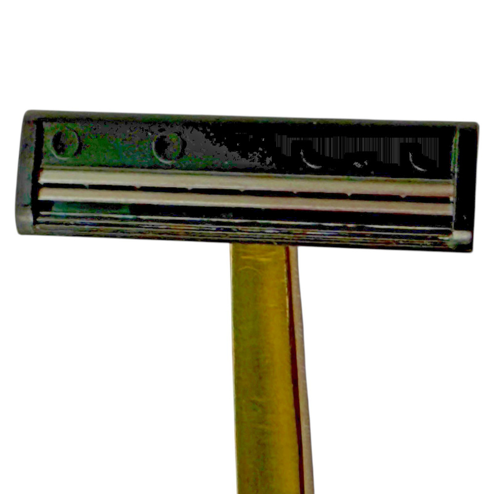 VTG 1980's Solid Brass Shaving Razor American Eagle Outfitters w/ Wood Box Case - Picture 5 of 10